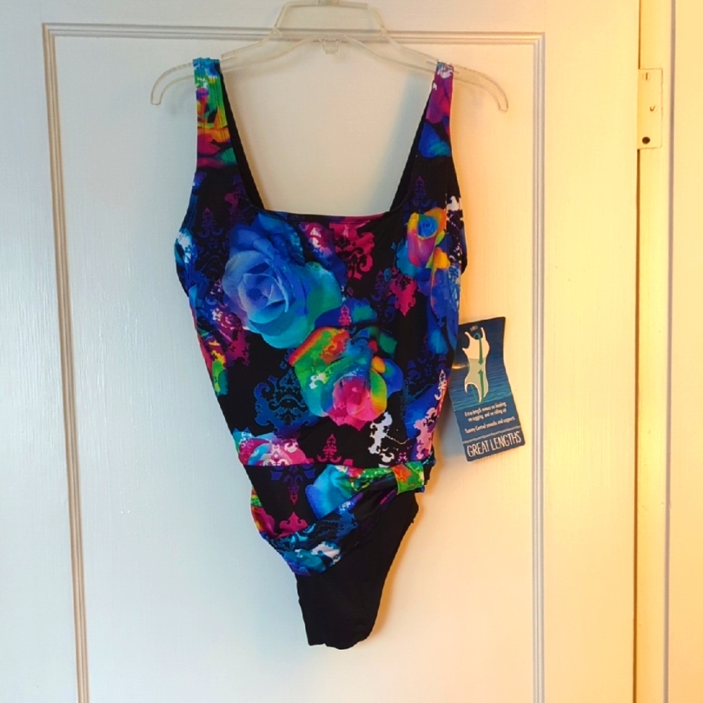 Women's Swimwear - Multicolor Floral Swimsuit